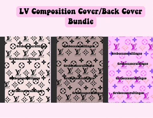 LV Cover/Back Cover Bundle Digital *Composition Notebook*