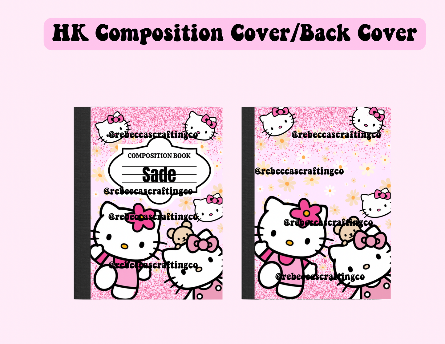 HK Cover/BackCover Digital *Composition Notebook*