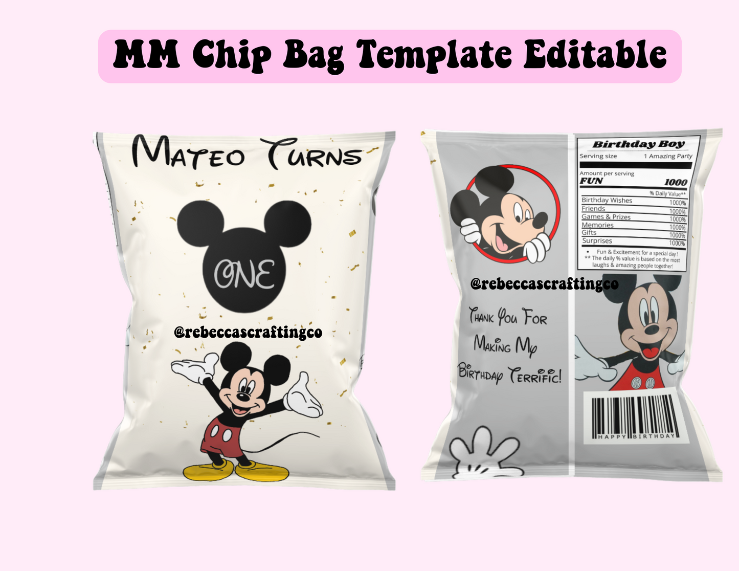 MM Chip Bag Template *Digital*