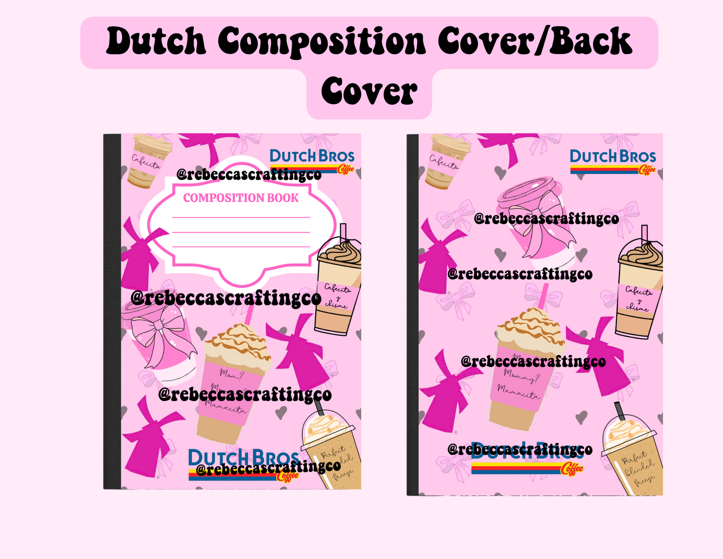 Dutch Cover/Back Cover Digital *Composition Notebook*