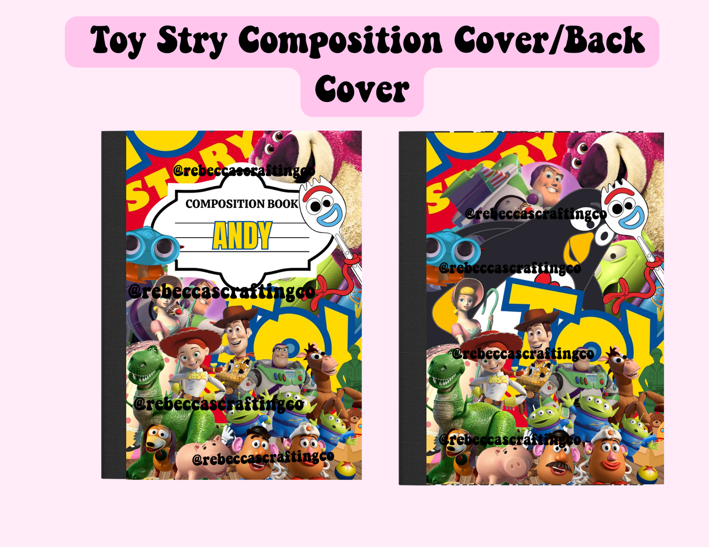 Toy Stry Cover/Back Cover Digital *Composition Notebook*
