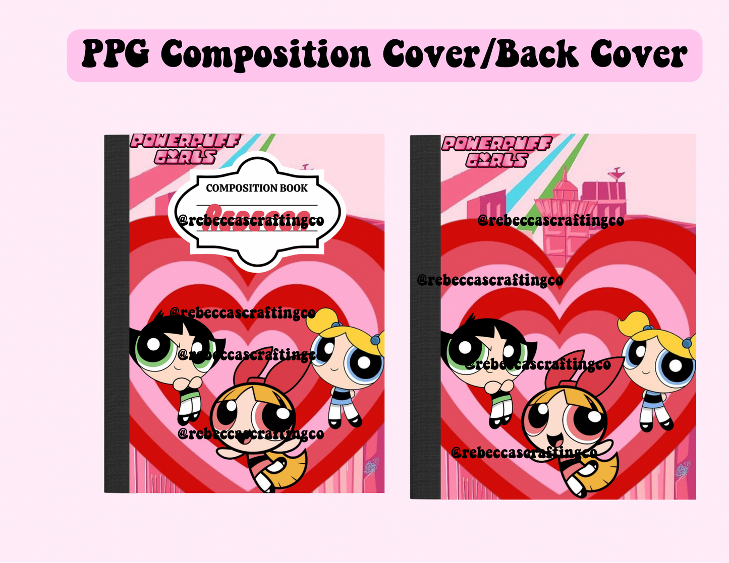PPG Cover/Back Cover Digital *Composition Notebook*