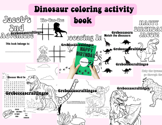 Dinosaur Party Favor Activity Book *Digital*