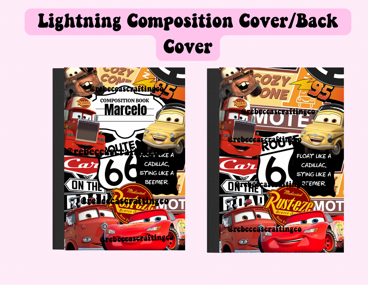 Lightning Cover/Back Cover Digital *Composition Notebook*